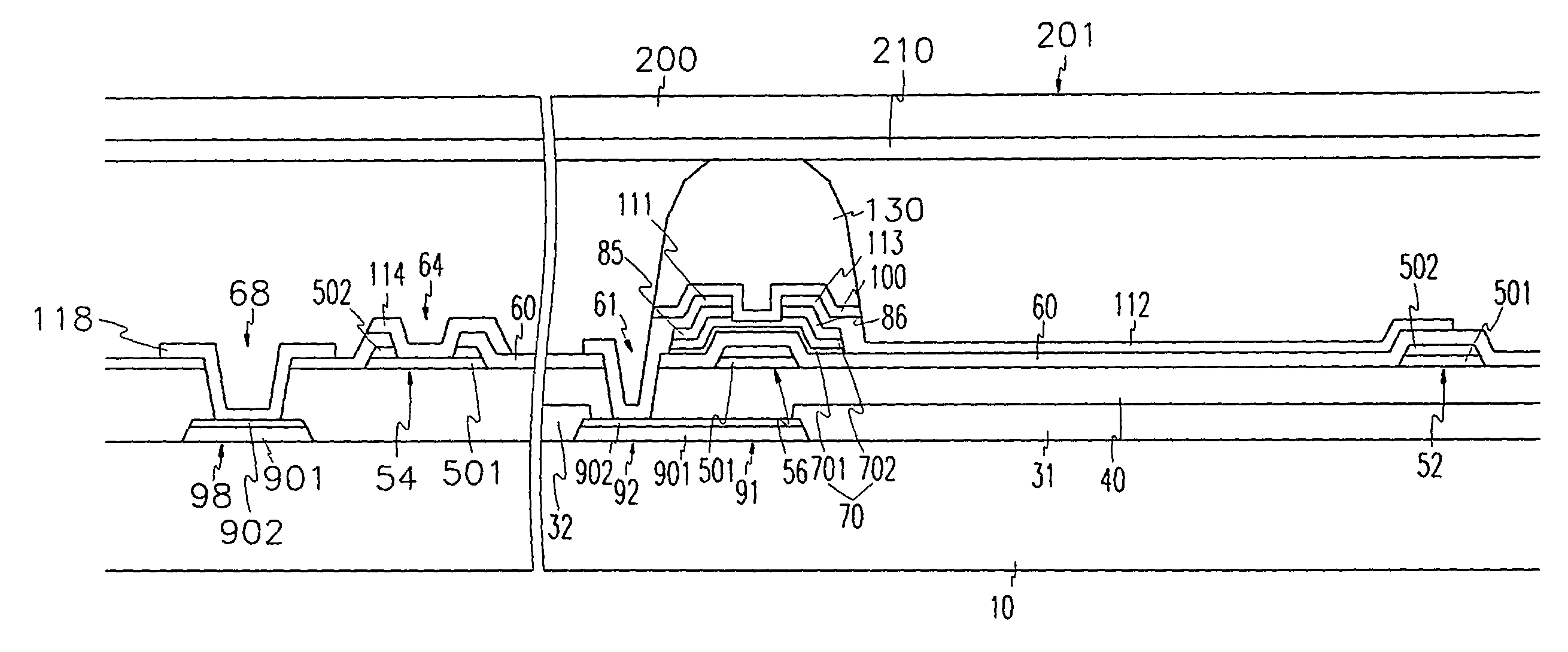 Thin film transistor array panel for a liquid crystal display and methods for manufacturing the same