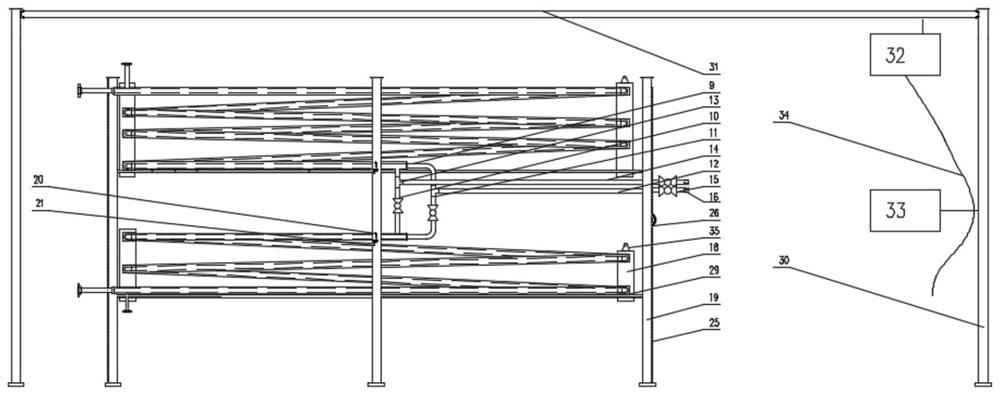 A split-type spiral coil heat exchanger