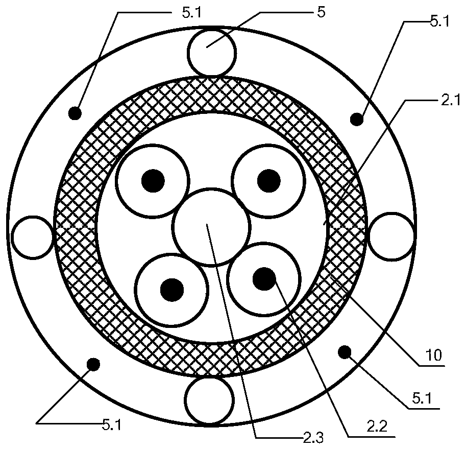 Vertical axis four-point pneumatic suspension type wind power generation system