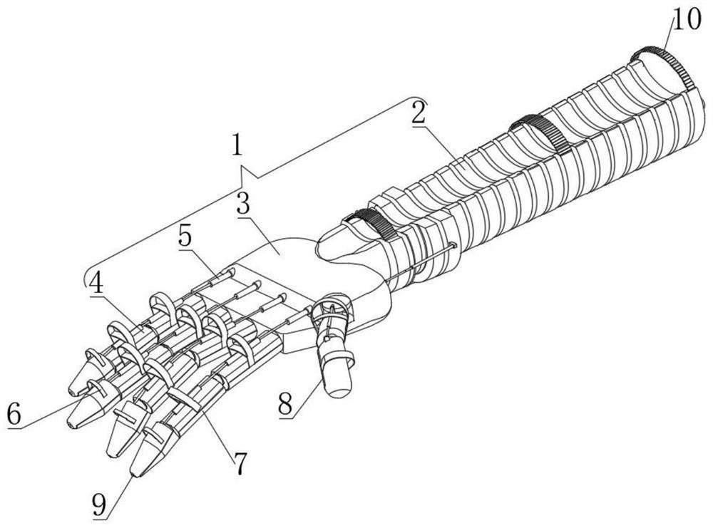 Wearable bionic mechanical arm based on VR technology