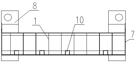 Lightweight beam of numerical control laser cutting machine