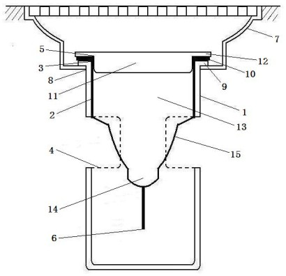 Deodorizing floor drain core