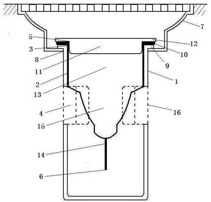 Deodorizing floor drain core