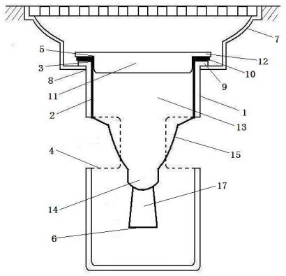 Deodorizing floor drain core