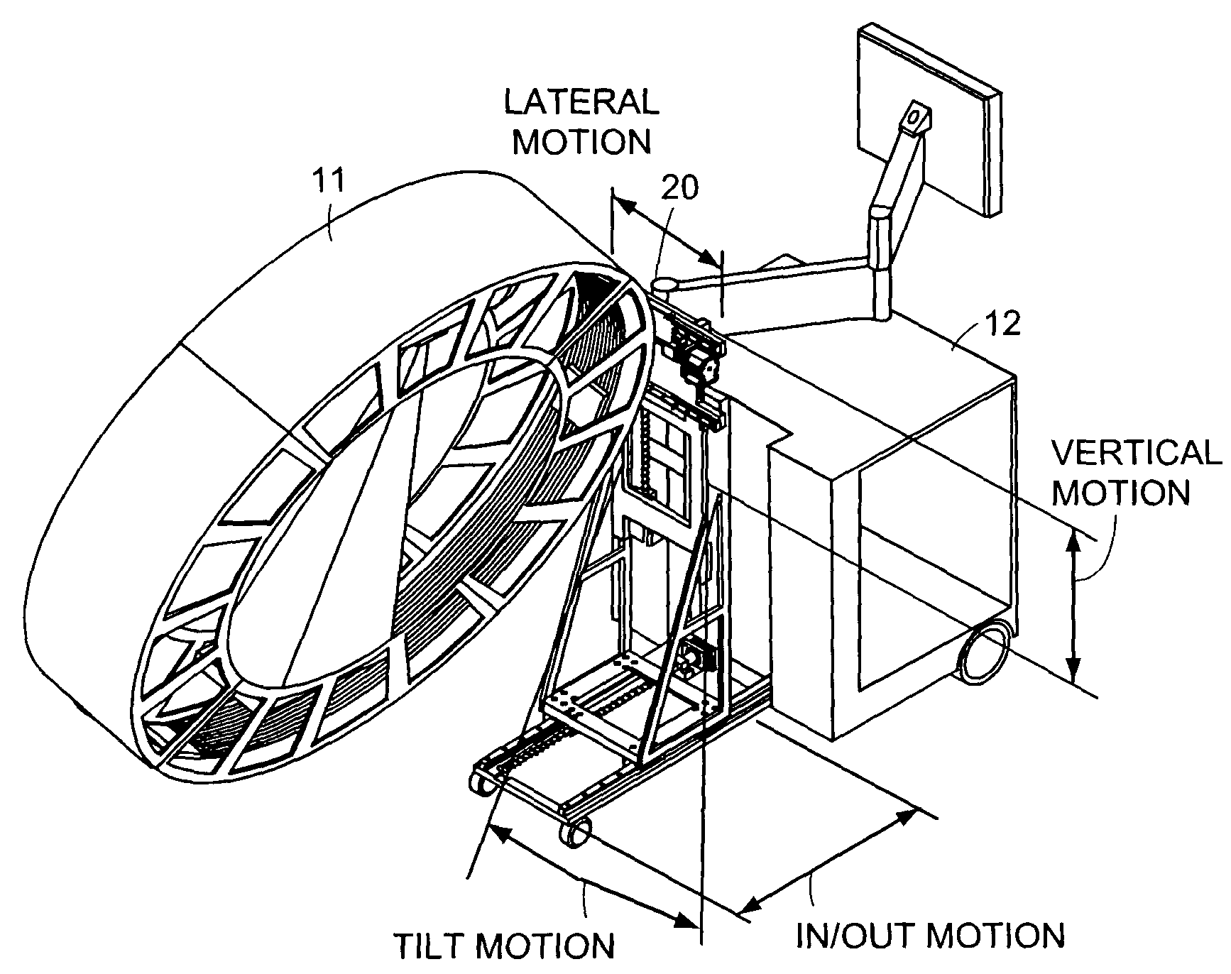 Cantilevered gantry apparatus for x-ray imaging