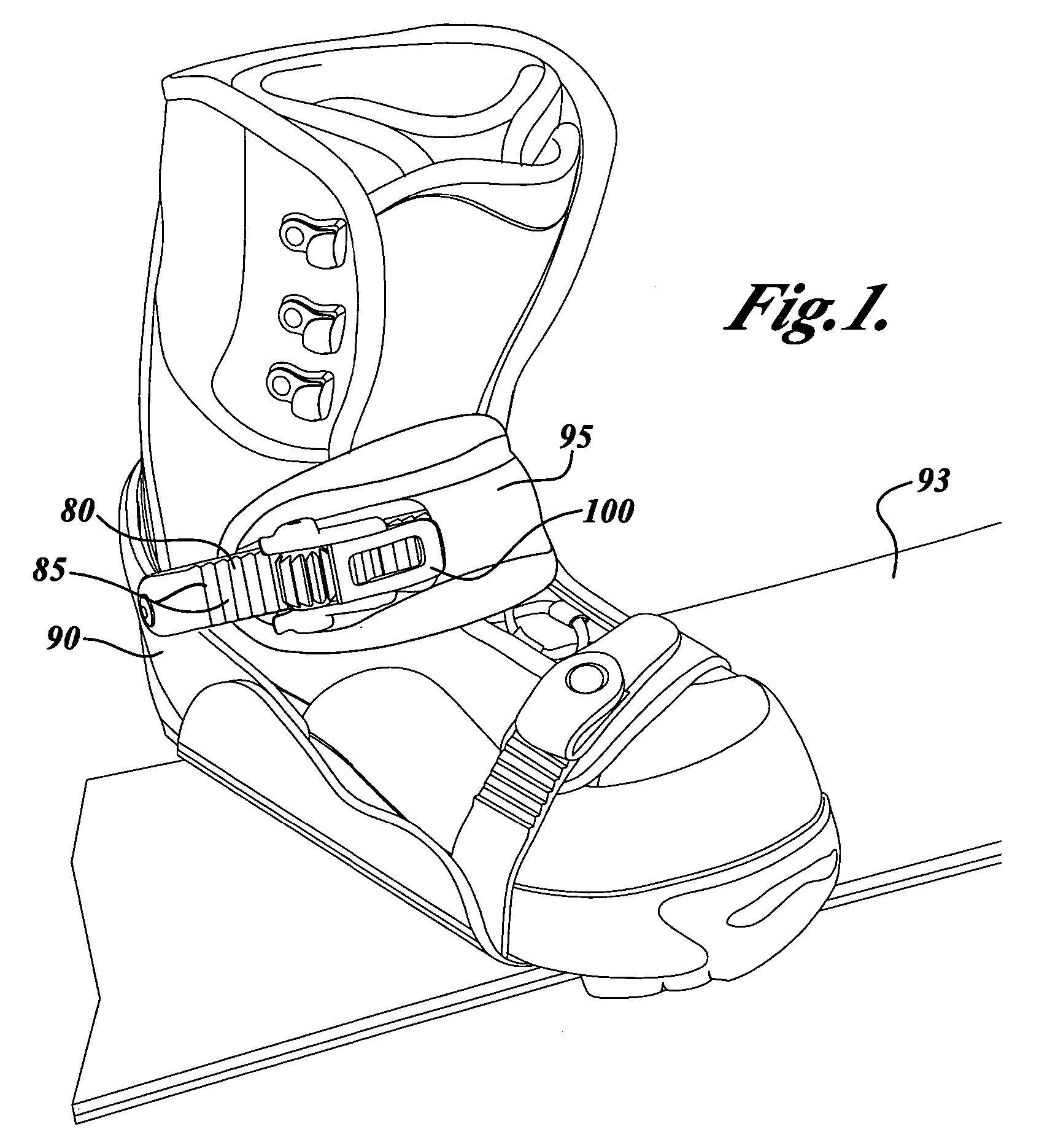 Ratchet-type buckle and snowboard binding