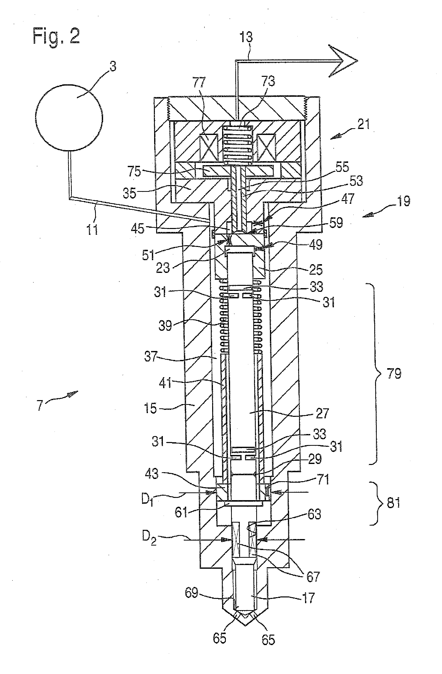 Injector for a fuel injection system