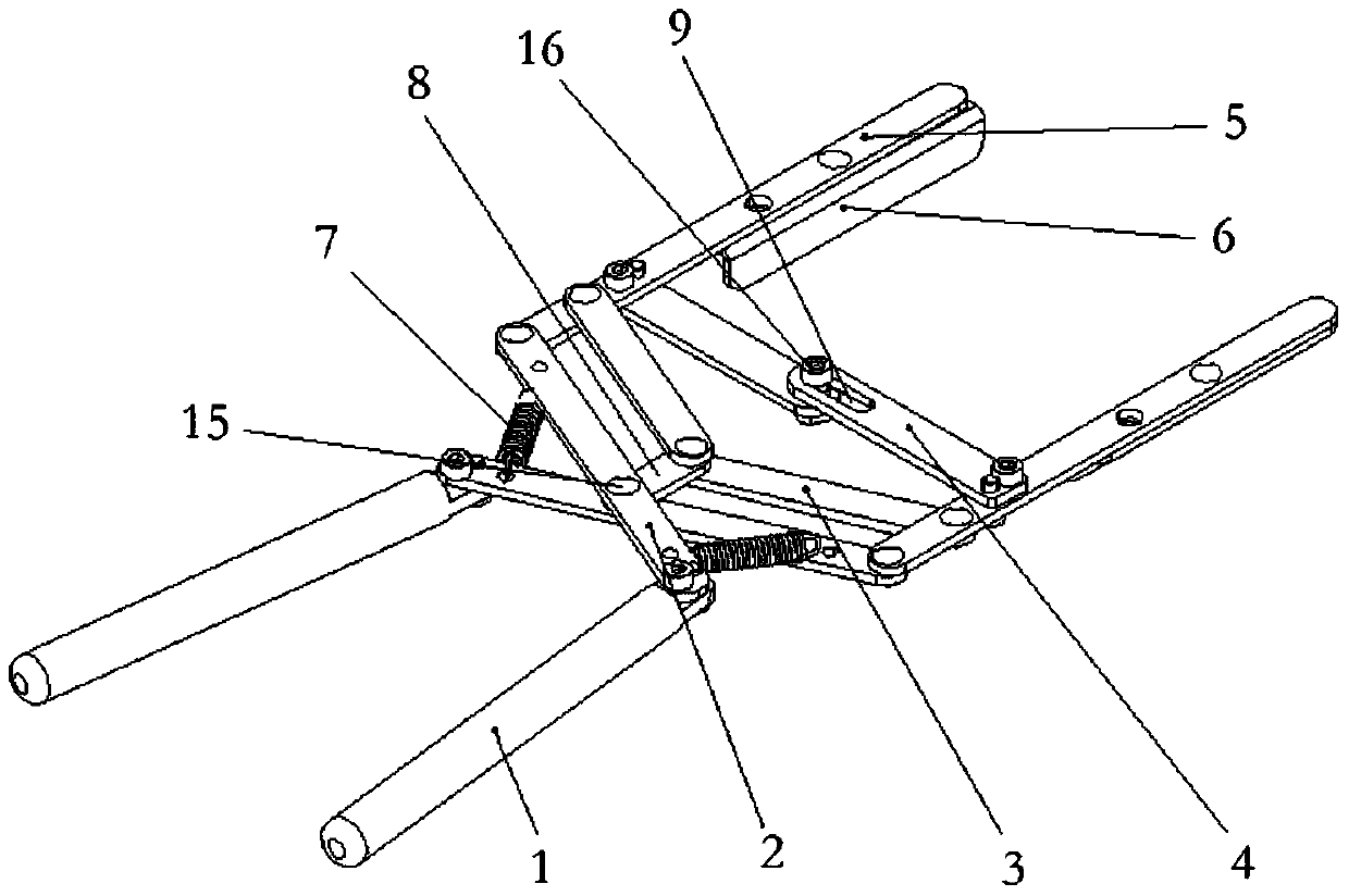 A horizontal clamping device