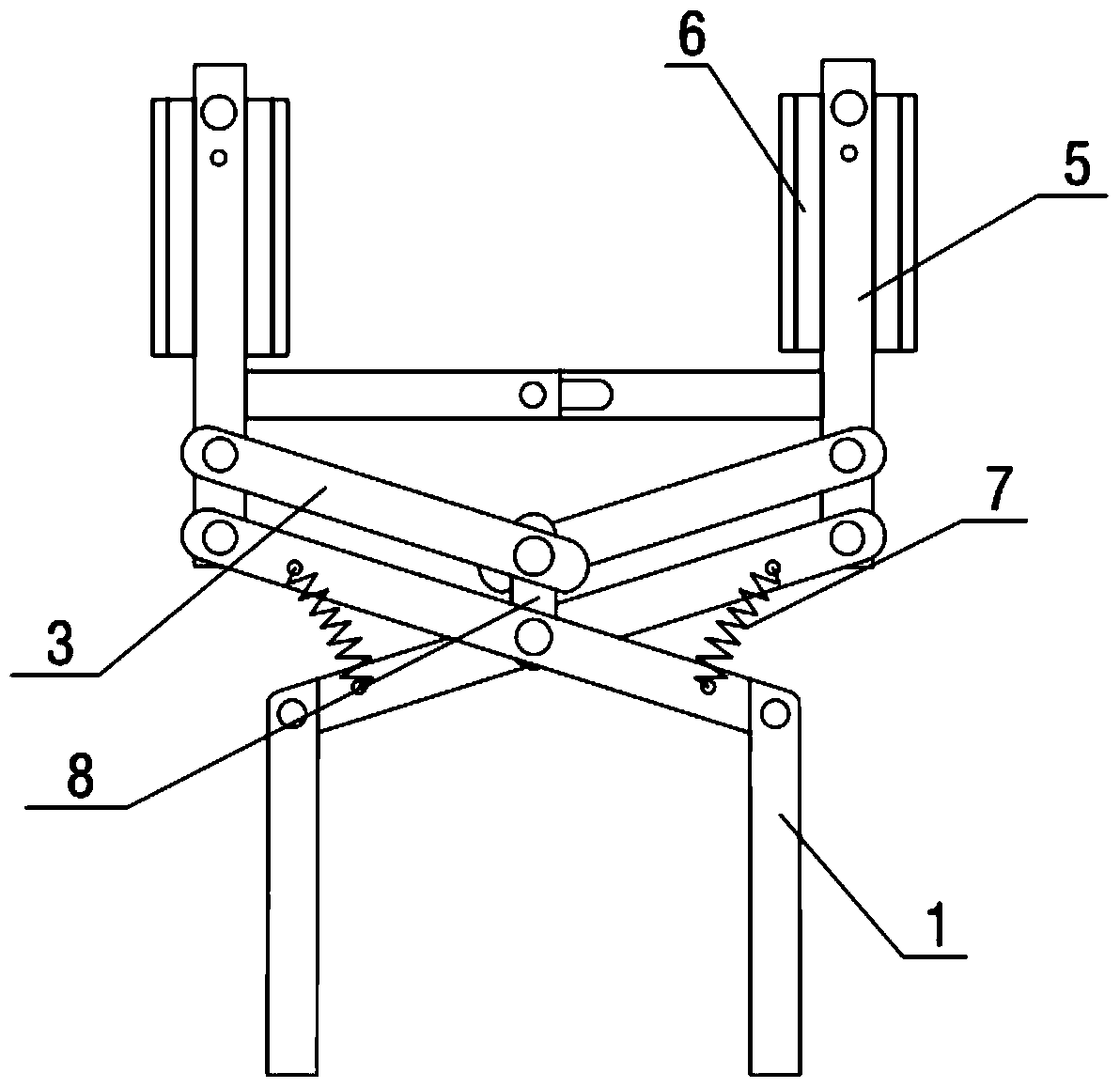 A horizontal clamping device