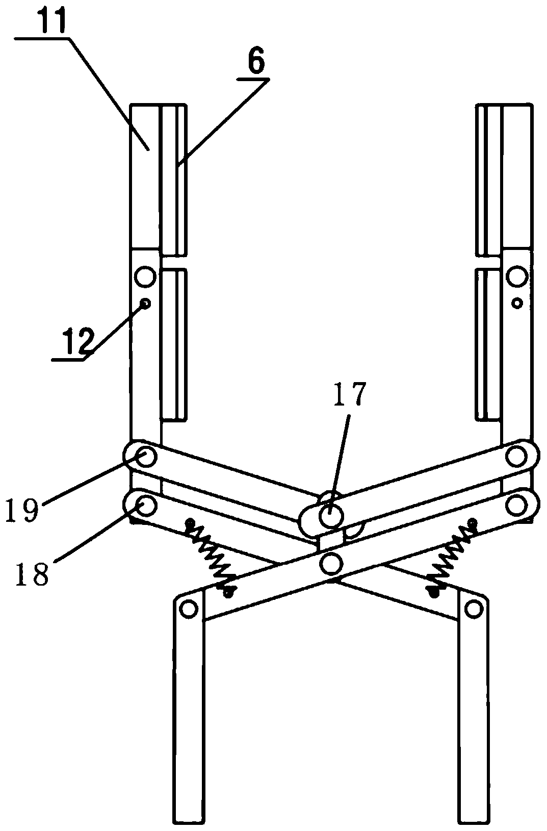 A horizontal clamping device