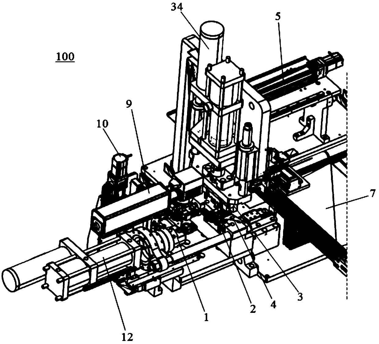 Pipe end riveting and assembling equipment