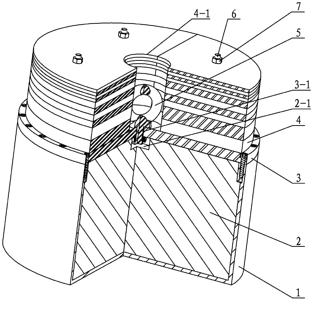 Separated type weight balancing device