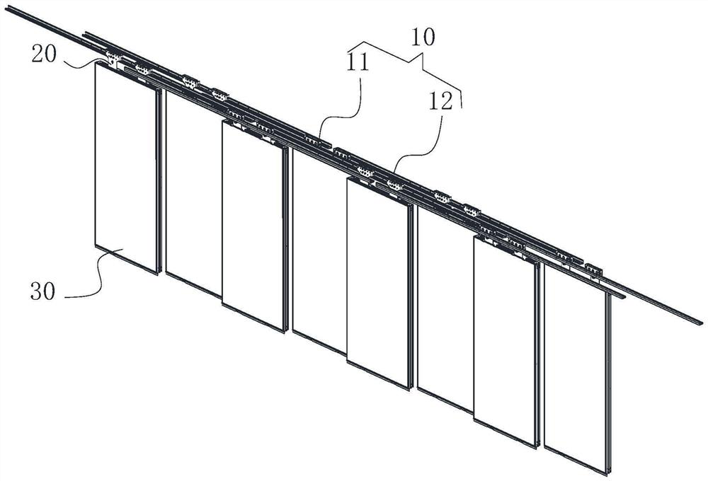 Sliding door convenient to disassemble and assemble