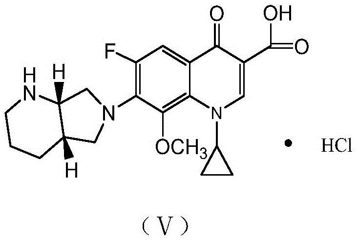 A kind of synthetic method of moxifloxacin hydrochloride