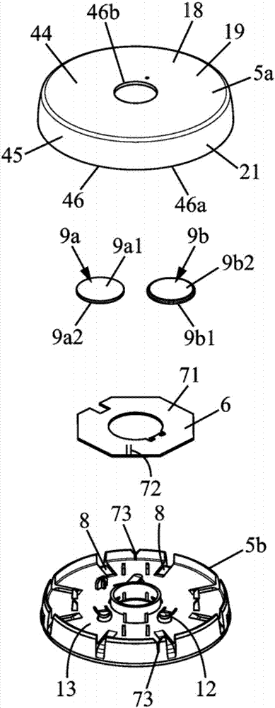 Container, container component, and product range comprising such products