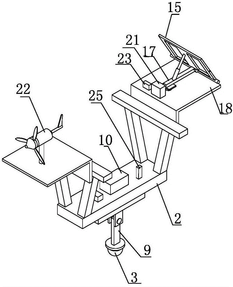 Monitoring system for solving lifting blind area of tower crane