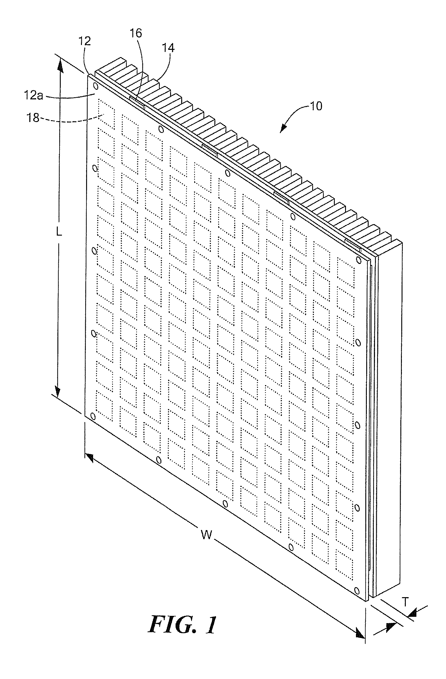 Heat sink interface having three-dimensional tolerance compensation