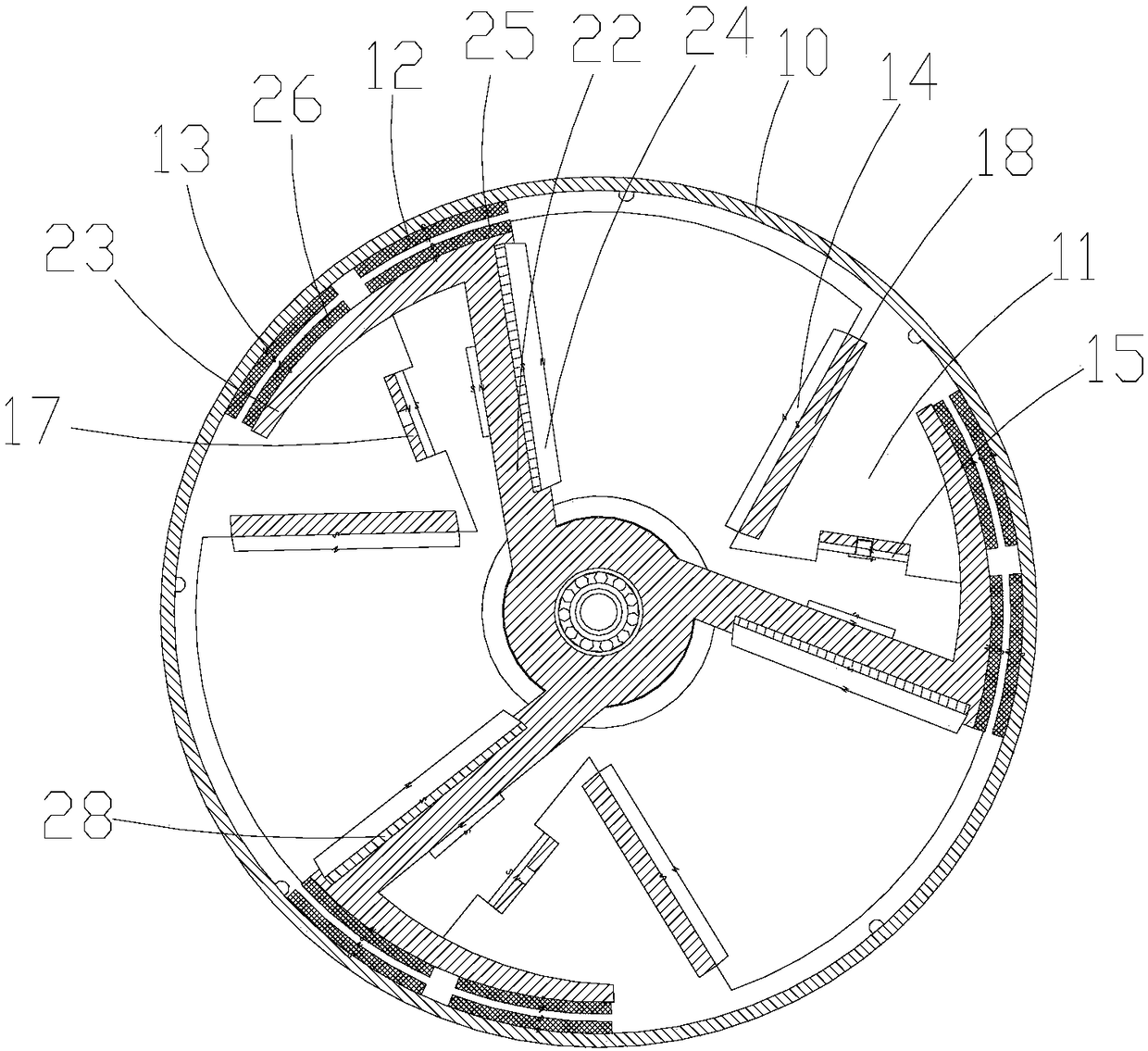 Magnetic-energy-storage bicycle driving wheel