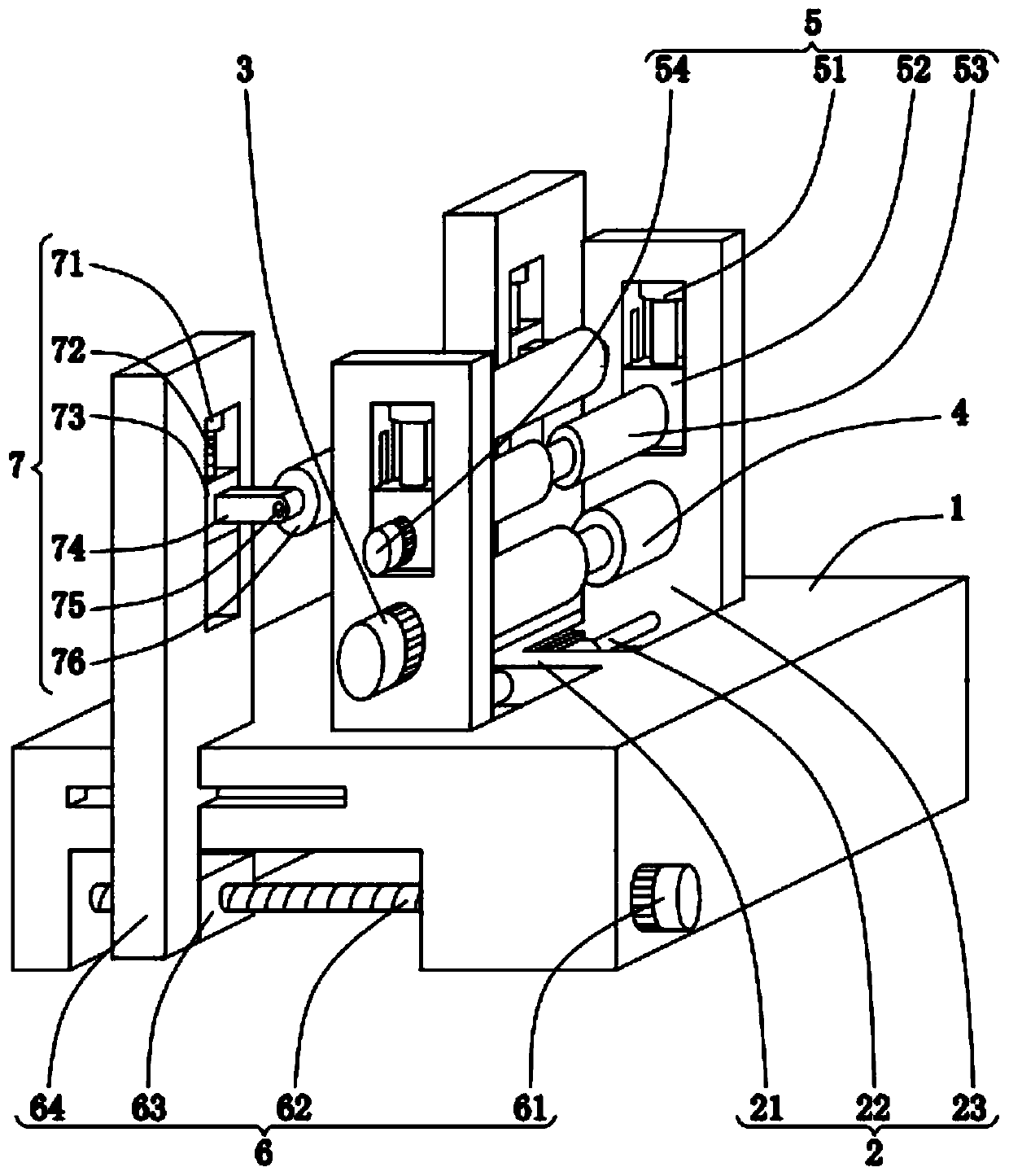 A horizontal down-adjustment CNC plate rolling machine