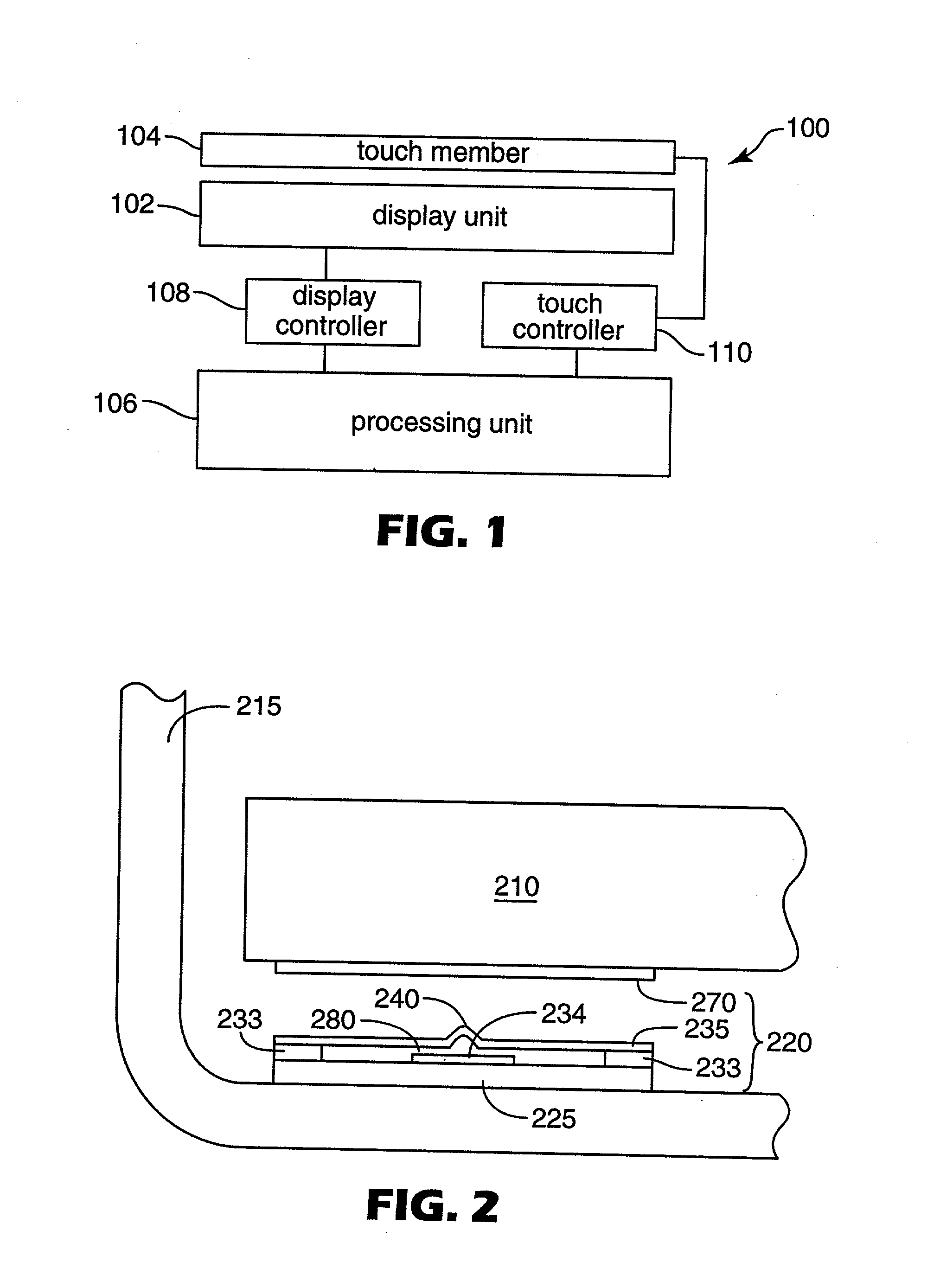 Force sensors and touch panels using same