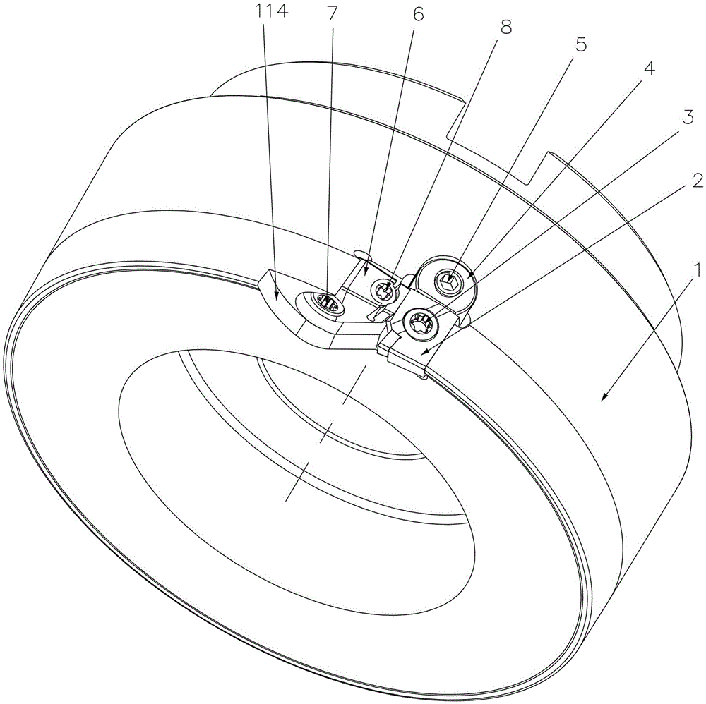 Milling cutter with anti-fly structure