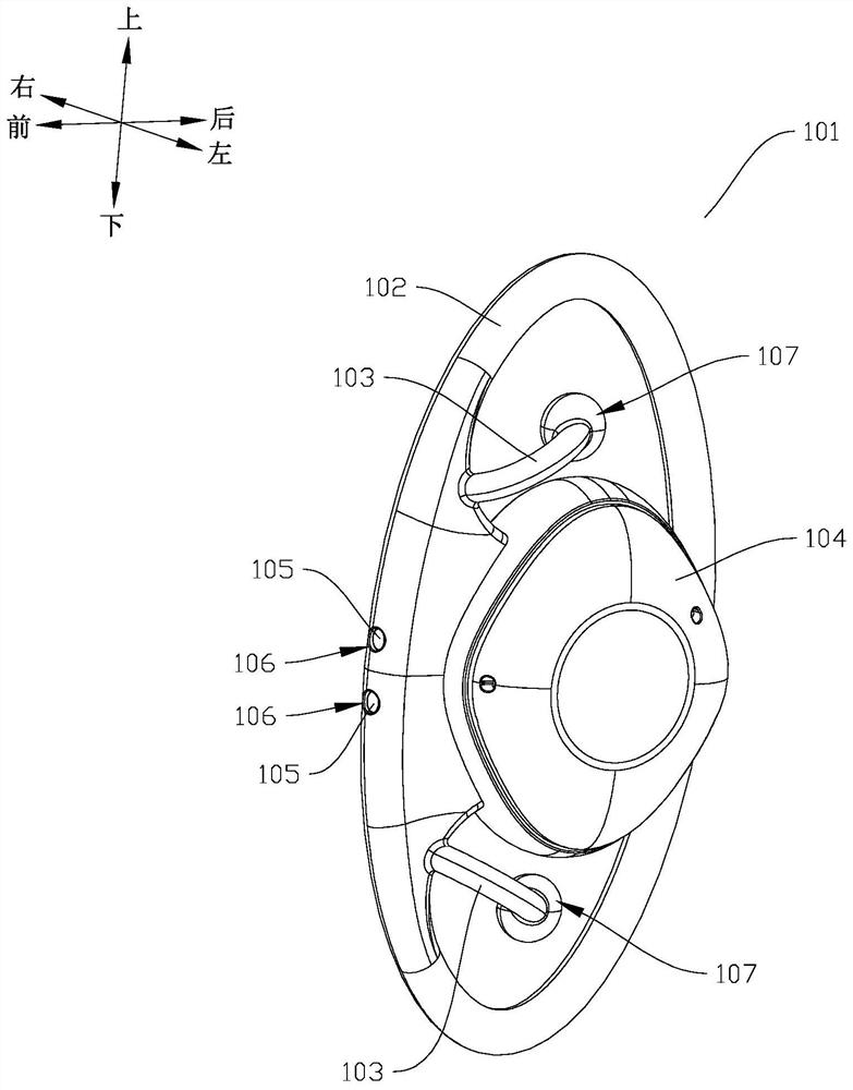 Ear hanging type earphone