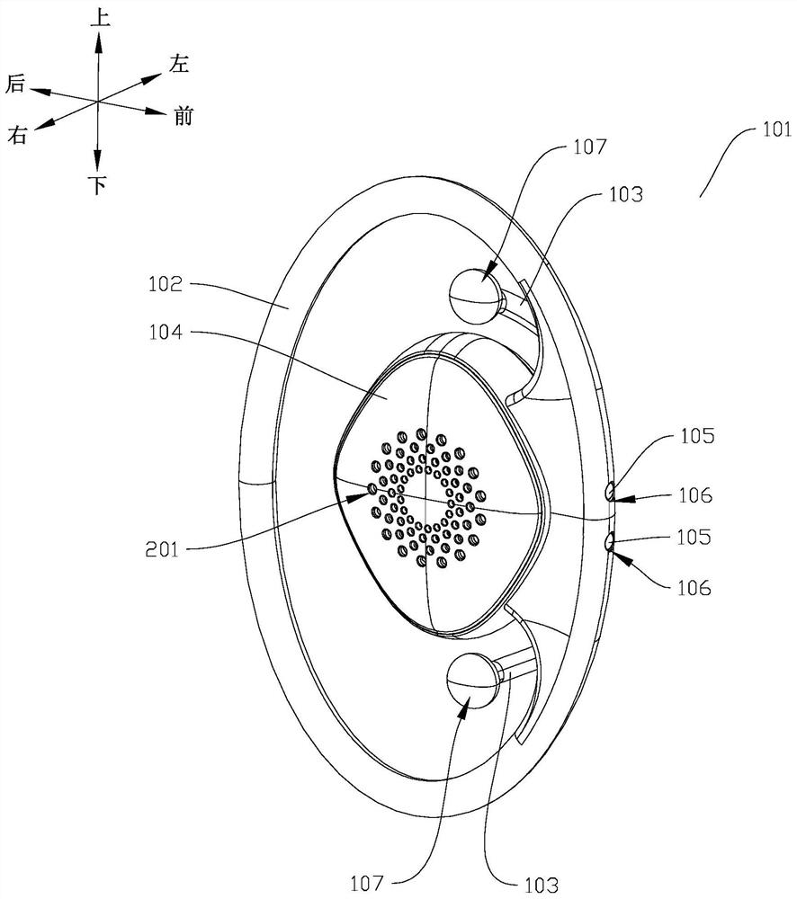 Ear hanging type earphone