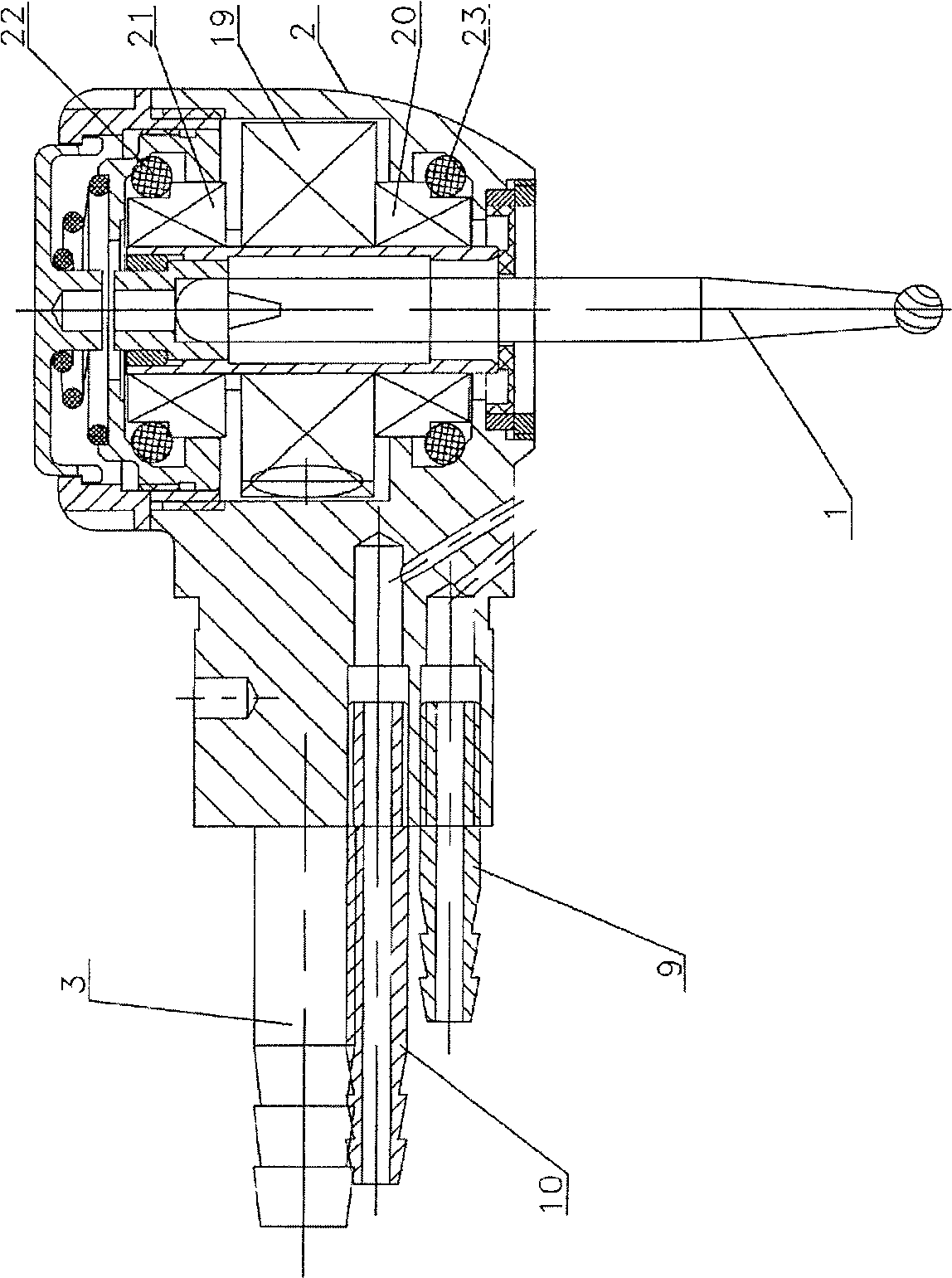 Disposable high-speed turbo dental-drill hand-device