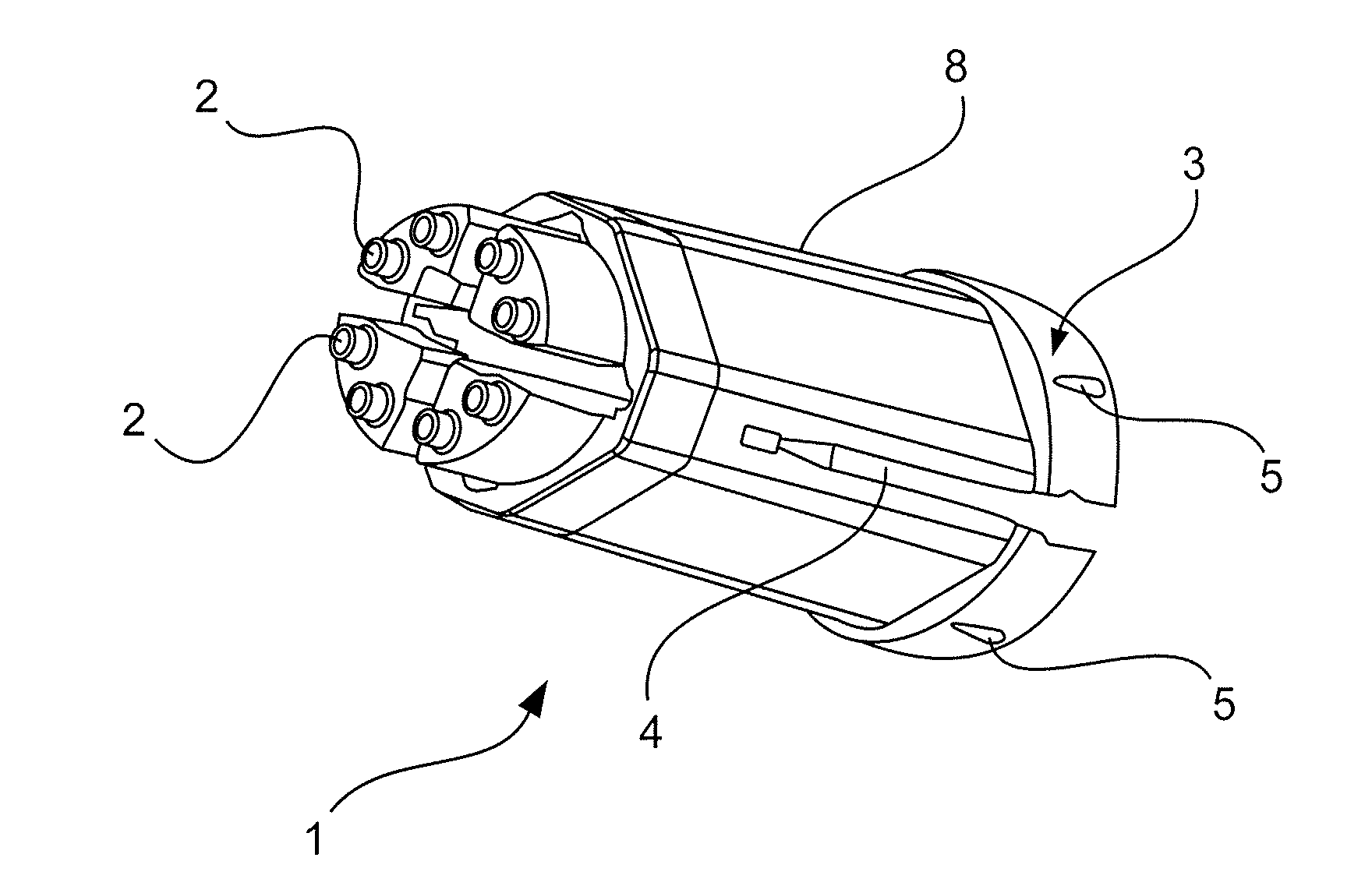 Insulation insert with an integrated shielding element