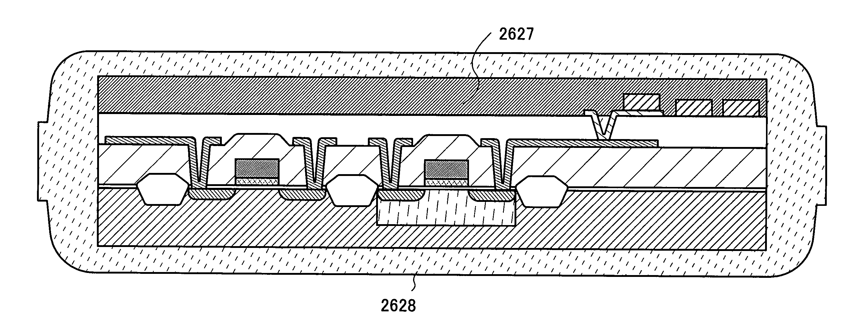 Semiconductor device and IC label, IC tag, and IC card provided with the semiconductor device
