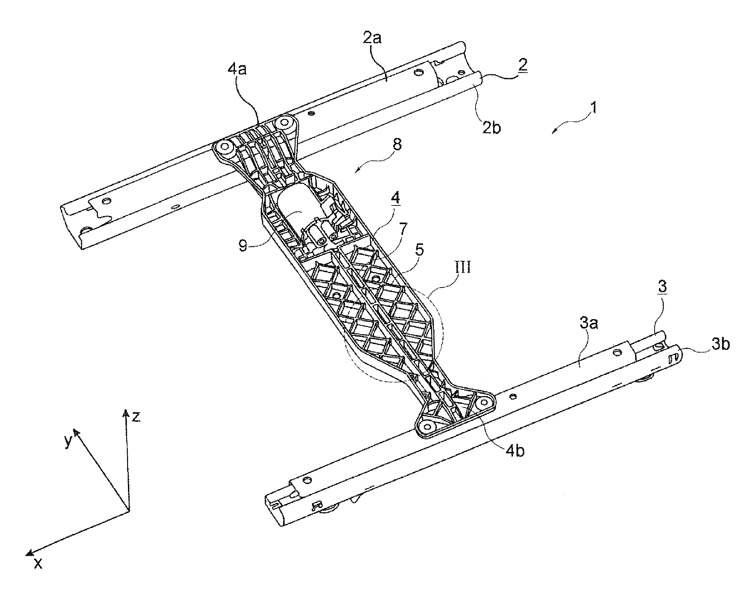 Rail Adjustment System for a Motor Vehicle Seat
