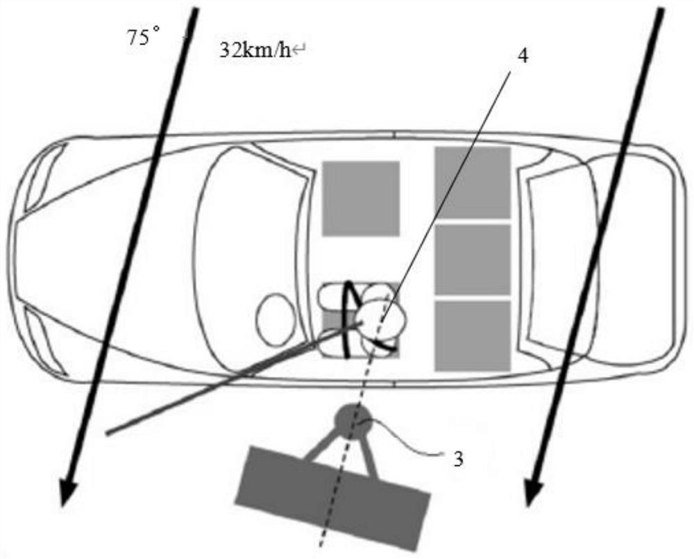 Vehicle body structure for improving cylindrical collision performance of side face of non-bearing type vehicle body