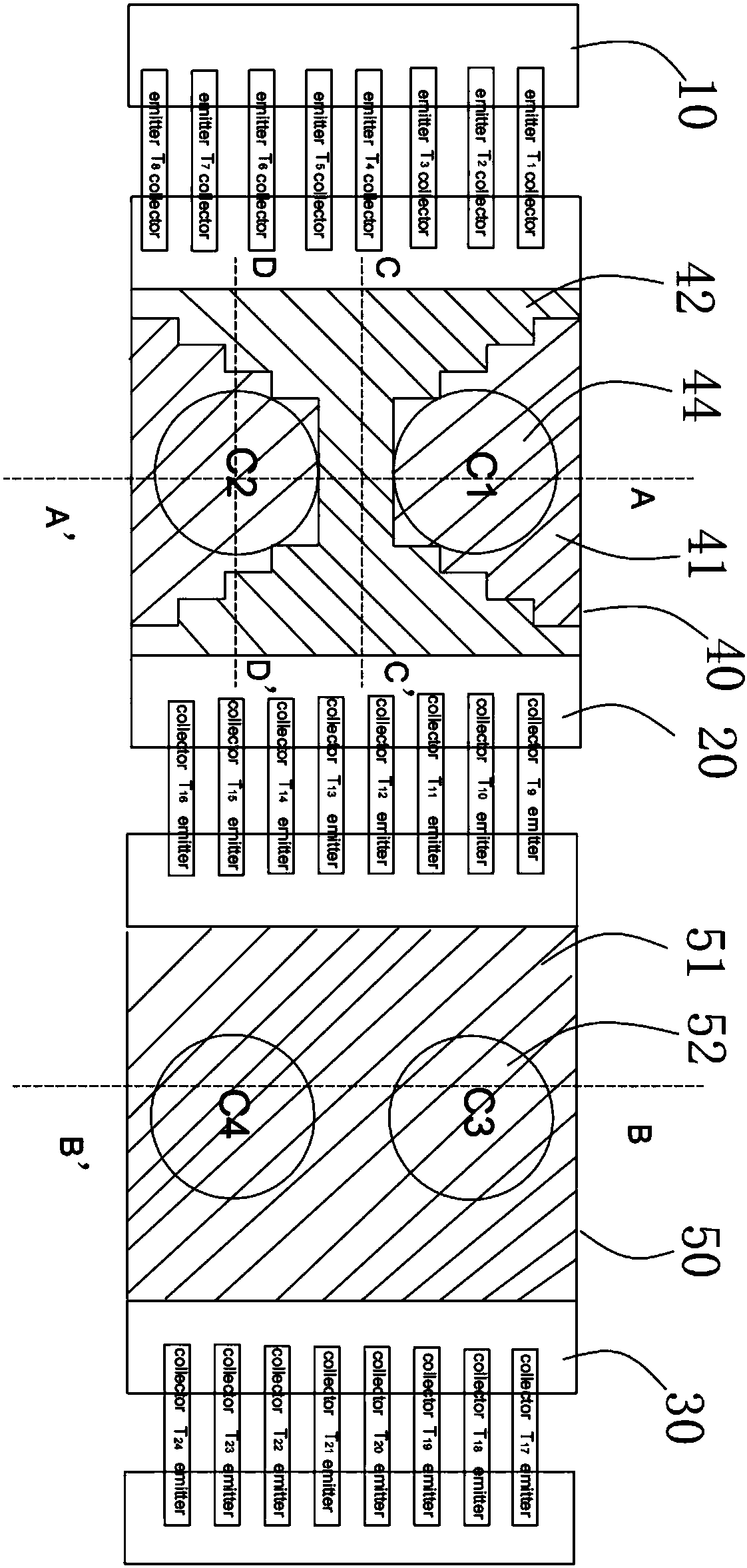 Microwave power amplifier for improving temperature uniformity of power unit