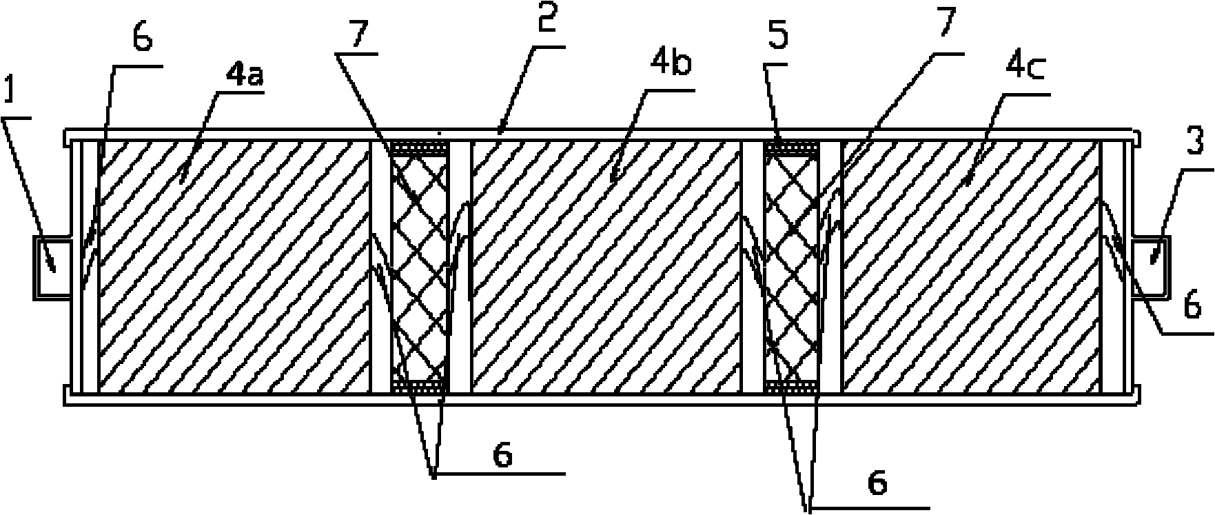Battery pack with internal serial structure and manufacture method thereof