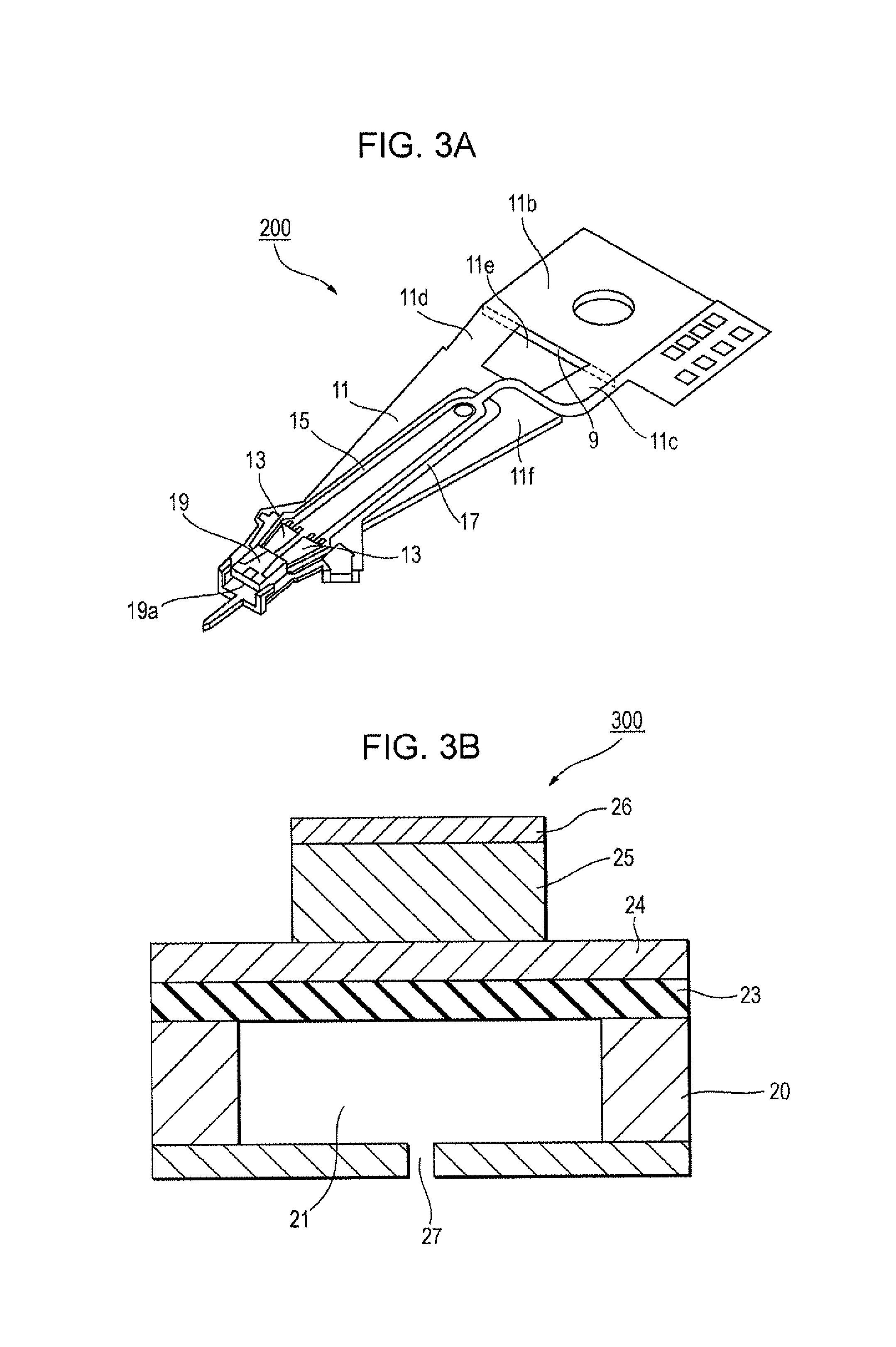 Piezoelectric element, piezoelectric actuator, piezoelectric sensor, hard disk drive, and inkjet printer device