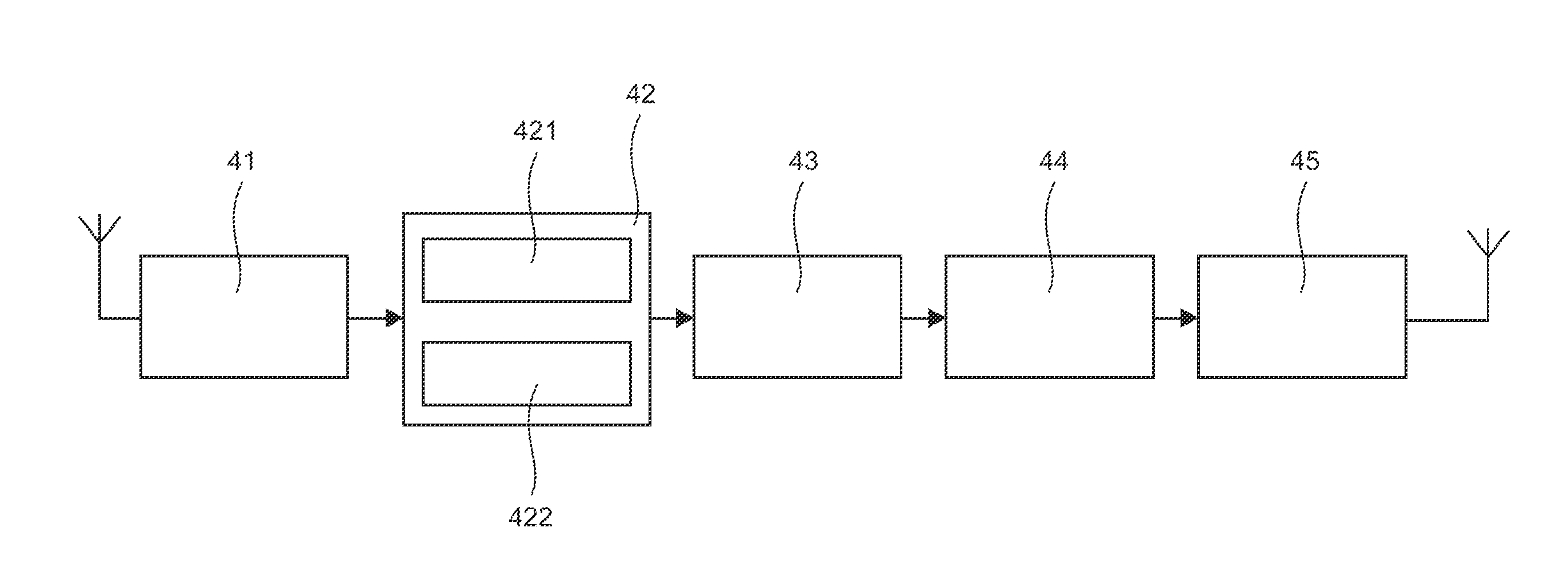 Method for transmitting a digital signal between at least two transmitters and at least one receiver, using at least one relay, and corresponding program product and relay device