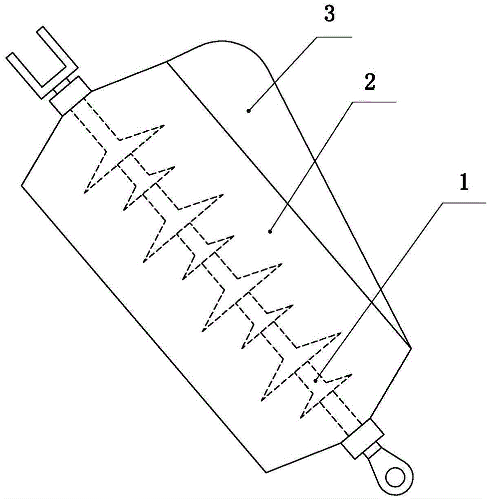 An anti-bird pecking device for UHV composite insulators