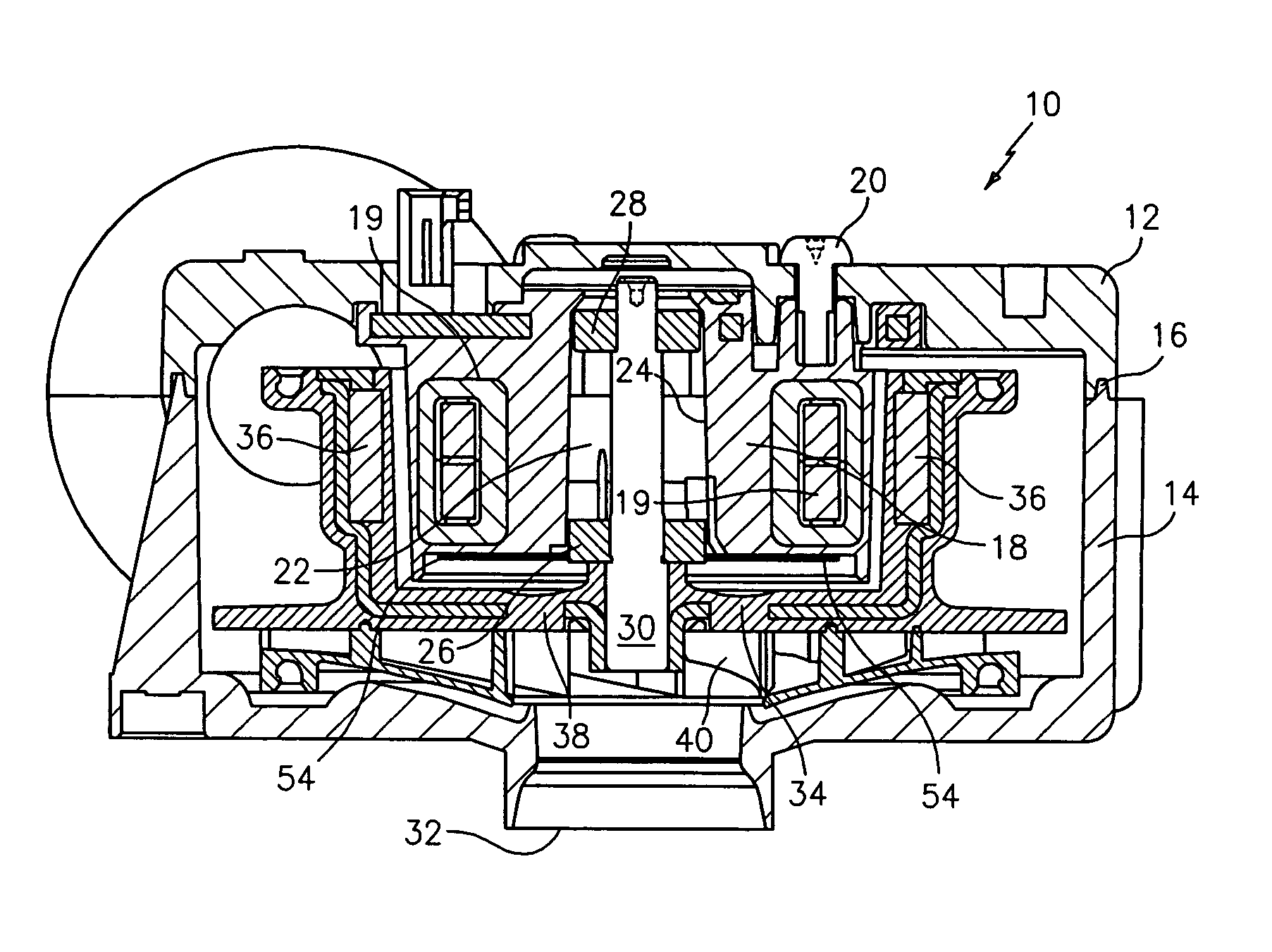 Low part count blower-motor assembly in common housing