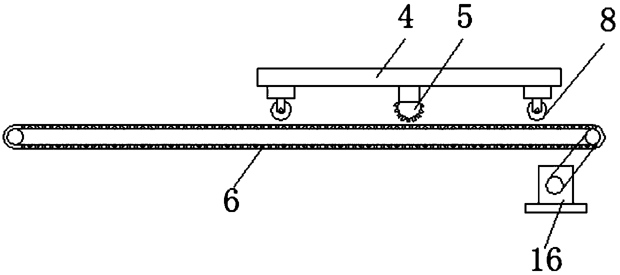 Stable type building timber equal-distance cutting device