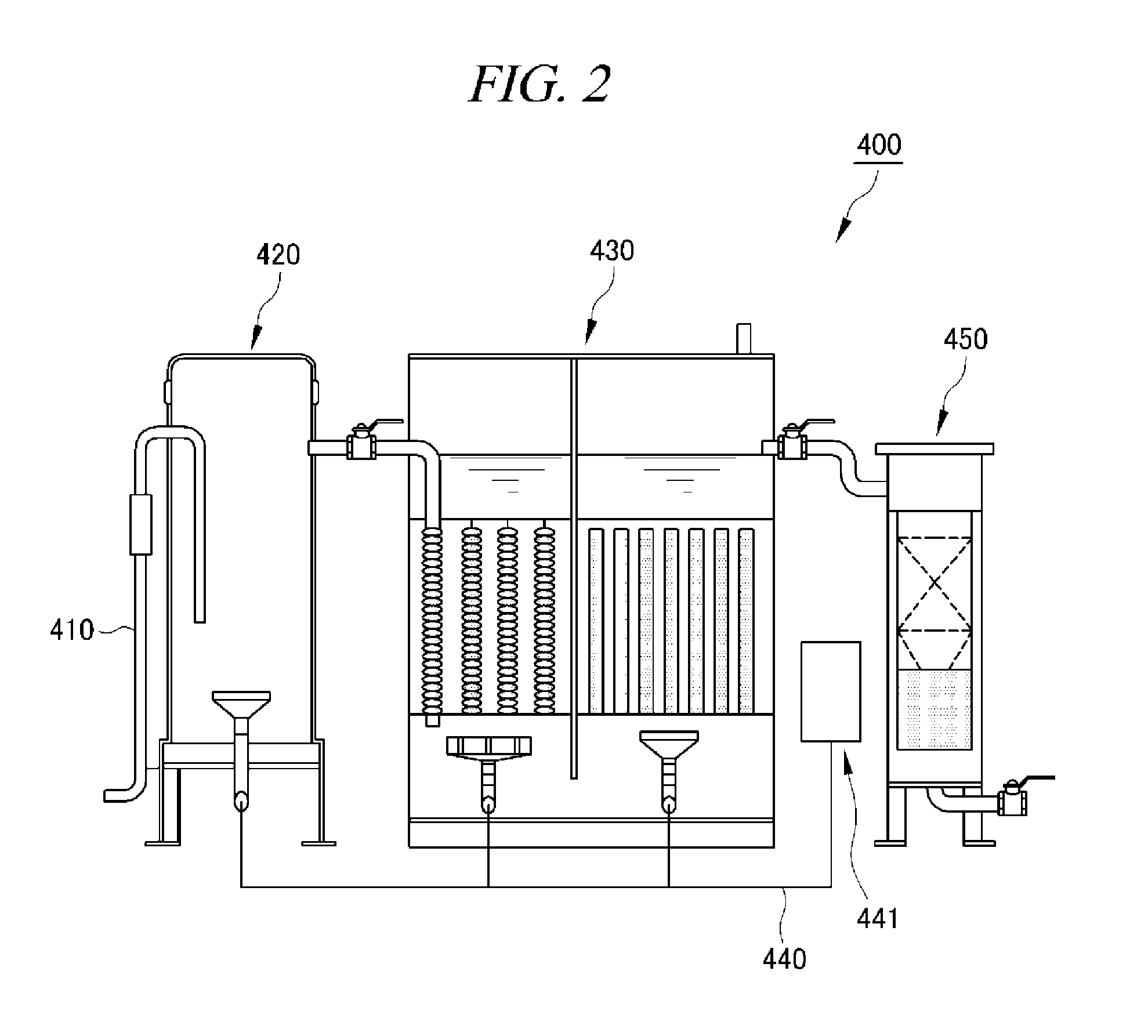 Garbage separating apparatus and food waste disposal system including the same