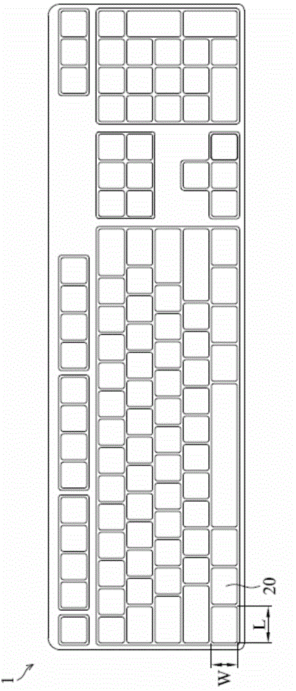 Keyboard device and key thereof