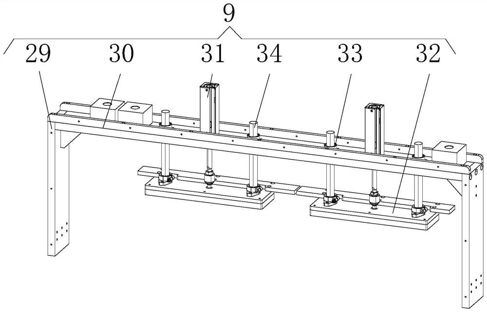 Key spring assembly structure and use method