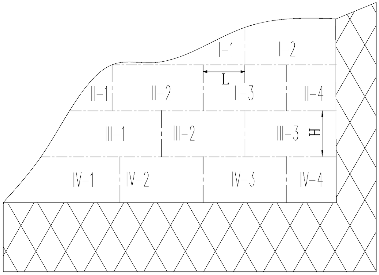 A blasting method for open-cut section of tunnel