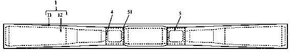 Ultra-high performance concrete and partial steel beam composite cap beam and construction method thereof