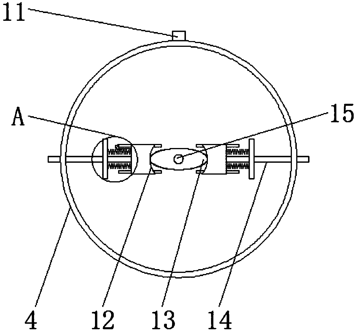 A rotary manhole cover anti-theft mechanism and its operation method