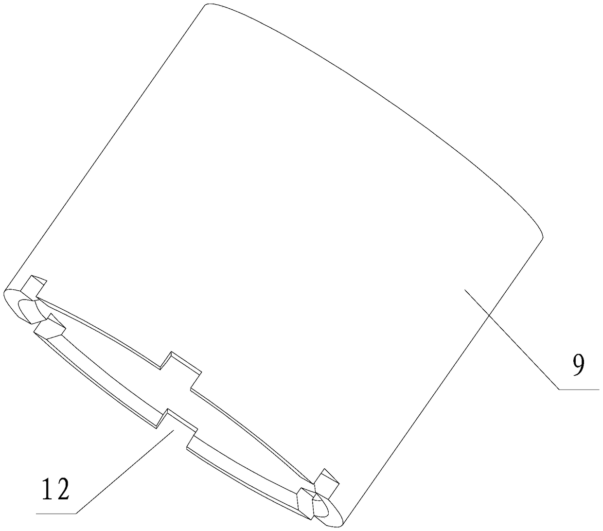 A device for detecting liquid waste discharge in a process unit