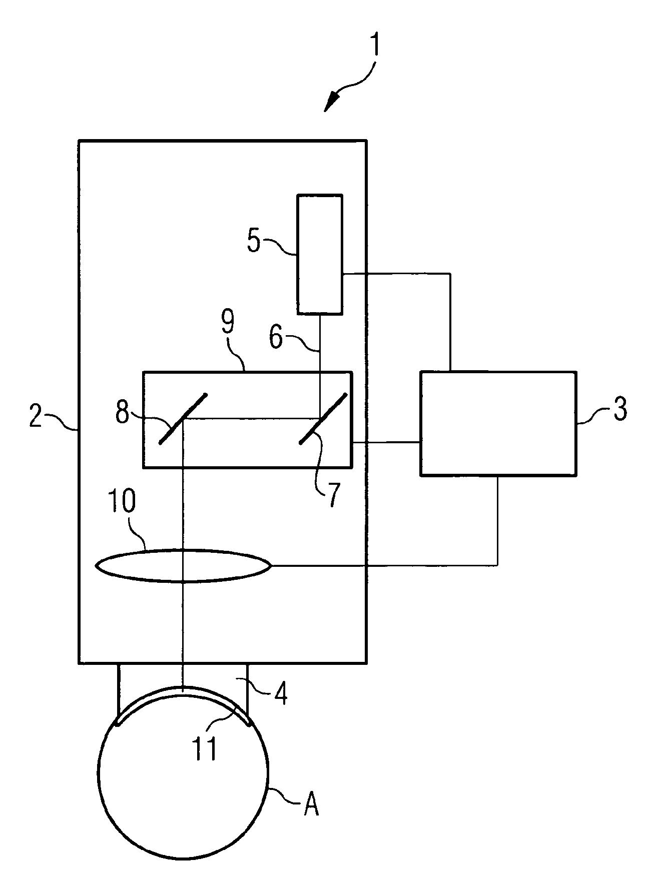 Apparatus for generating a correcting cut surface in the cornea of an eye so as to correct ametropia as well as a contact element for such apparatus