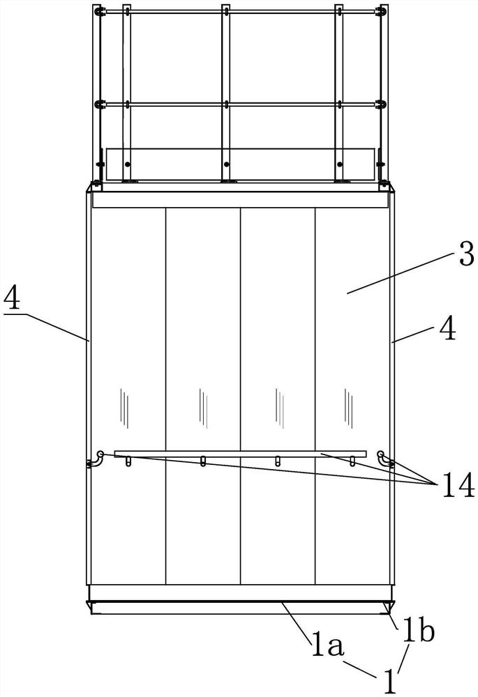 Water accumulation prevention elevator used for market