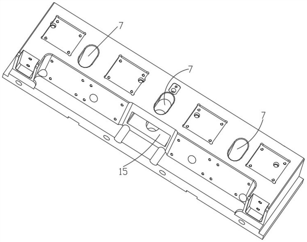 Mold stripping structure with sliding blocks for mold