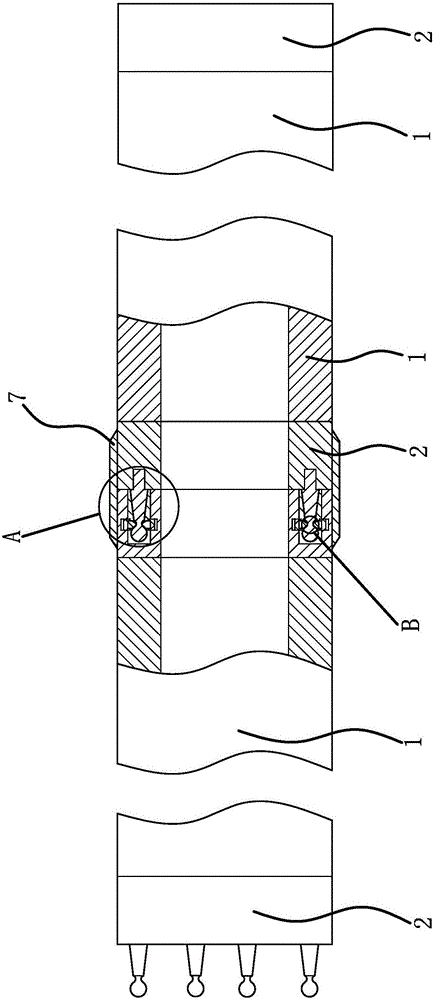 Improved variable-section hollow square pile